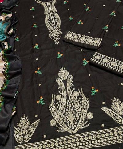 WINTER COLLECTION DHANAK EMBROIDERY 3PC