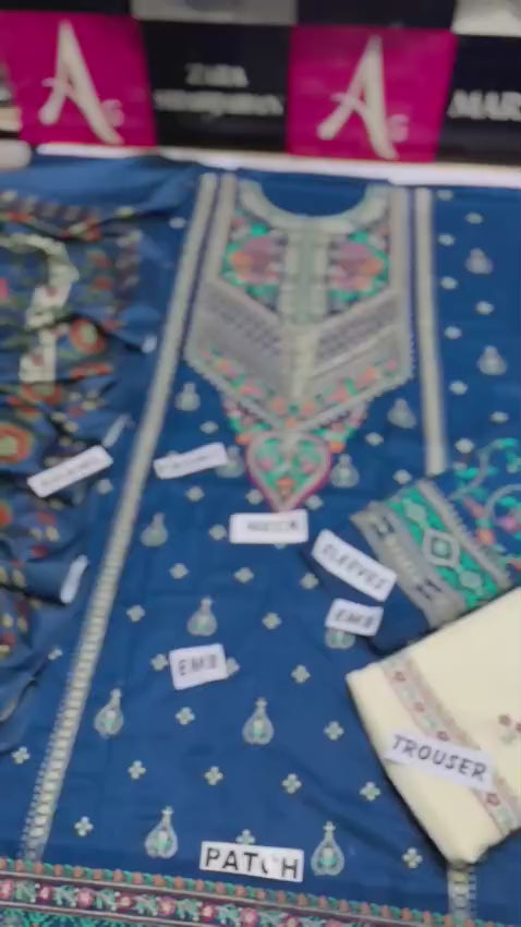 WINTER COLLECTION DHANAK EMBROIDERY 3PC