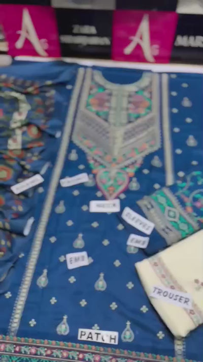 WINTER COLLECTION DHANAK EMBROIDERY 3PC