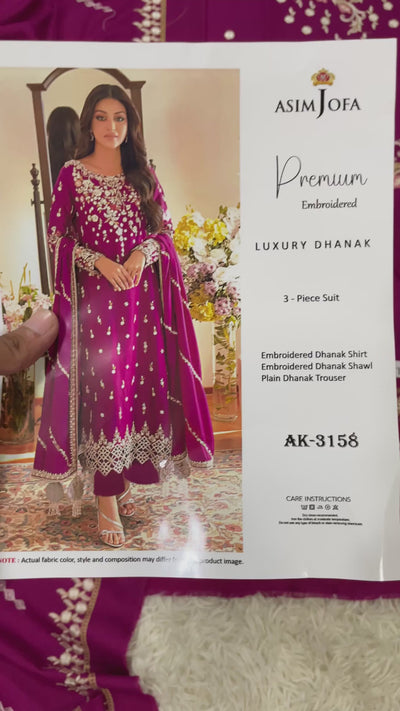 Dhanak Embroidery 3pc