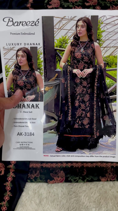 Dhanak Embroidery 3pc