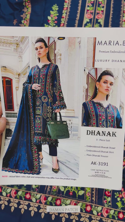 Dhanak Embroidery 3pc
