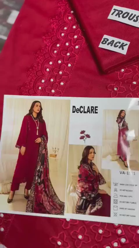 WINTER COLLECTION DHANAK EMBROIDERY 3PC